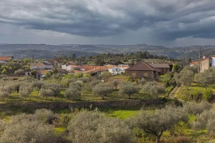 Framed Print : View of Portuguese rural village in northern Portugal Framed Print : View of Portuguese rural village in northern Portugal