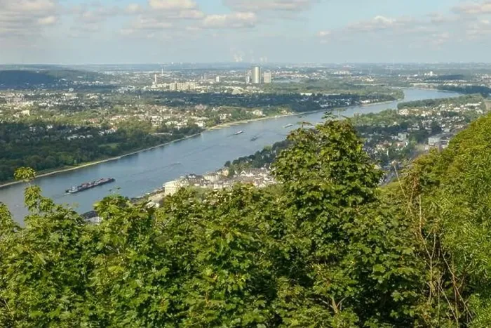 Framed Print : View of Rhine river at Königswinter on Germany Framed Print : View of Rhine river at Königswinter on Germany