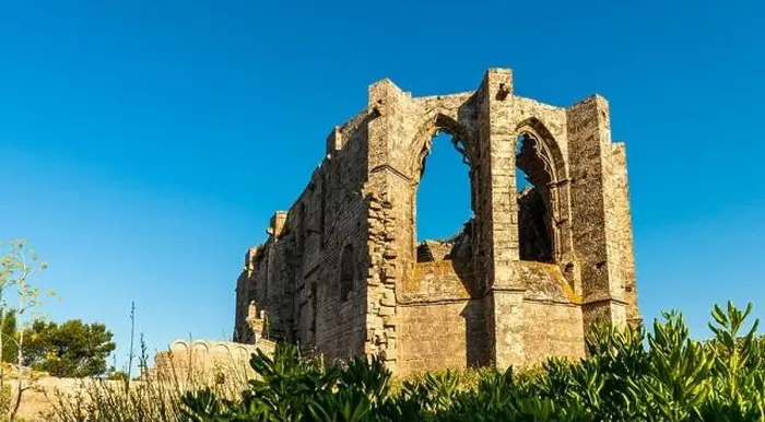 Framed Print : View of Saint Félix de Monceau abbey in Gigean in Hérault in Occitania, France Framed Print : View of Saint Félix de Monceau abbey in Gigean in Hérault in Occitania, France