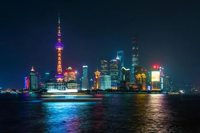 Framed Print : View of Shanghai at Lujiazui finance and business district trade zone skyscraper in night, Shanghai China Framed Print : View of Shanghai at Lujiazui finance and business district trade zone skyscraper in night, Shanghai China
