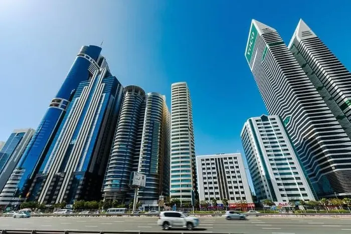 Framed Print : View on skyscrapers in Financial center of Dubai. Dubai, UAE Framed Print : View on skyscrapers in Financial center of Dubai. Dubai, UAE