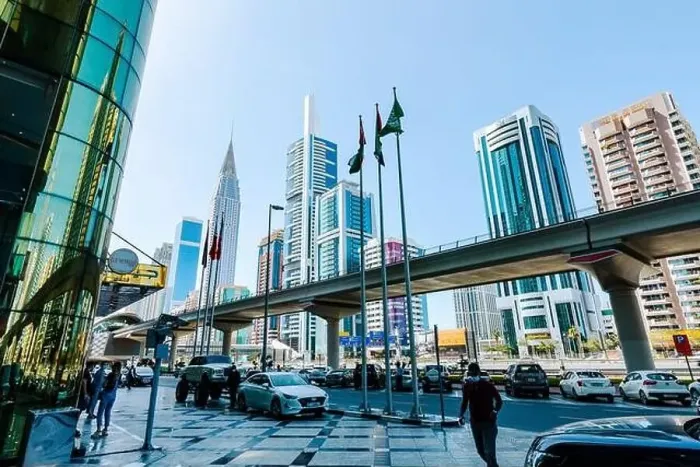 Framed Print : View on skyscrapers in Financial center of Dubai. Dubai, UAE Framed Print : View on skyscrapers in Financial center of Dubai. Dubai, UAE