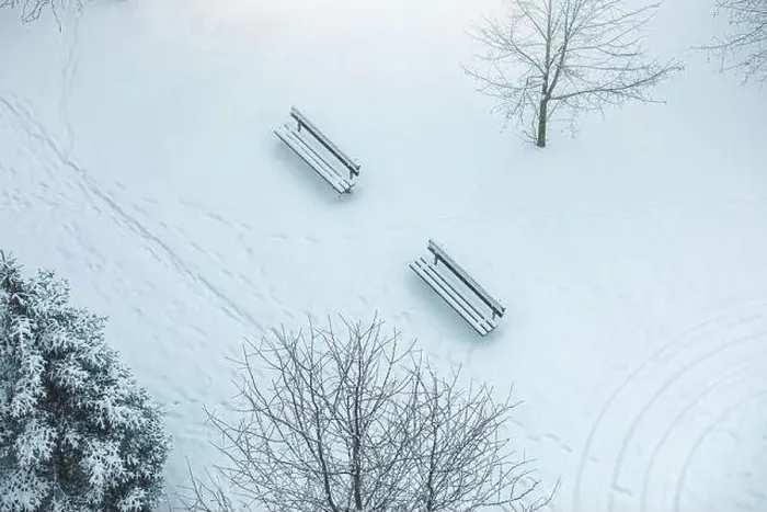 Framed Print : View of a snow covered park in winter season.High quality photo. High quality photo Framed Print : View of a snow covered park in winter season.High quality photo. High quality photo