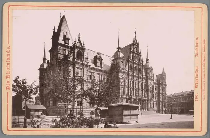 Framed Print : View of the town hall of Wiesbaden; Wiesbaden - Rathaus; That Rheinlande Framed Print : View of the town hall of Wiesbaden; Wiesbaden - Rathaus; That Rheinlande