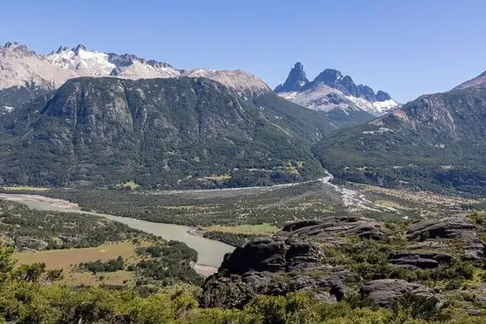 Framed Print : View from the viewpoint Mirador Rio Ibañez at the Carretera Austral in Patagonia, Chile Framed Print : View from the viewpoint Mirador Rio Ibañez at the Carretera Austral in Patagonia, Chile