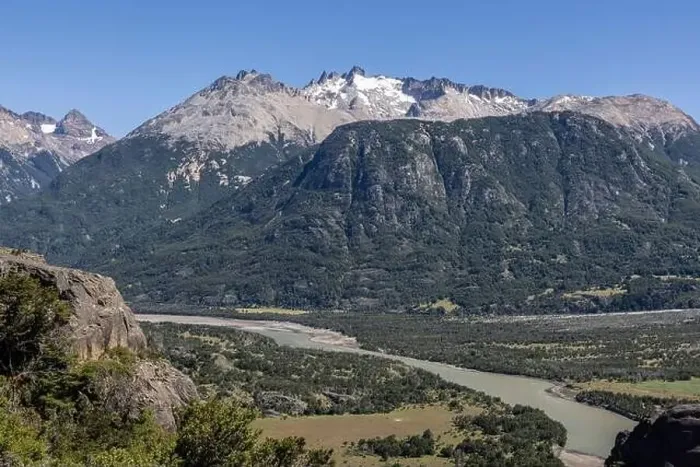 Framed Print : View from the viewpoint Mirador Rio Ibañez at the Carretera Austral in Patagonia, Chile Framed Print : View from the viewpoint Mirador Rio Ibañez at the Carretera Austral in Patagonia, Chile