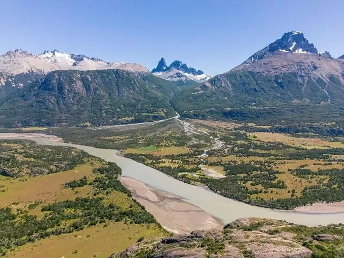 Framed Print : View from the viewpoint Mirador Rio Ibañez at the Carretera Austral in Patagonia, Chile Framed Print : View from the viewpoint Mirador Rio Ibañez at the Carretera Austral in Patagonia, Chile