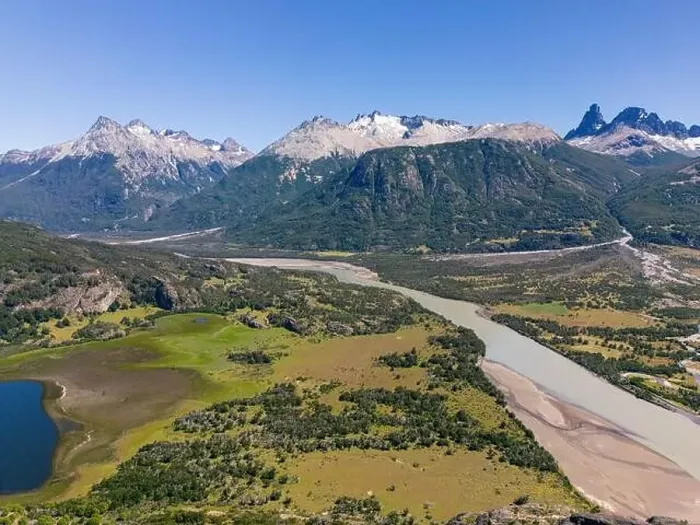 Framed Print : View from the viewpoint Mirador Rio Ibañez at the Carretera Austral in Patagonia, Chile Framed Print : View from the viewpoint Mirador Rio Ibañez at the Carretera Austral in Patagonia, Chile