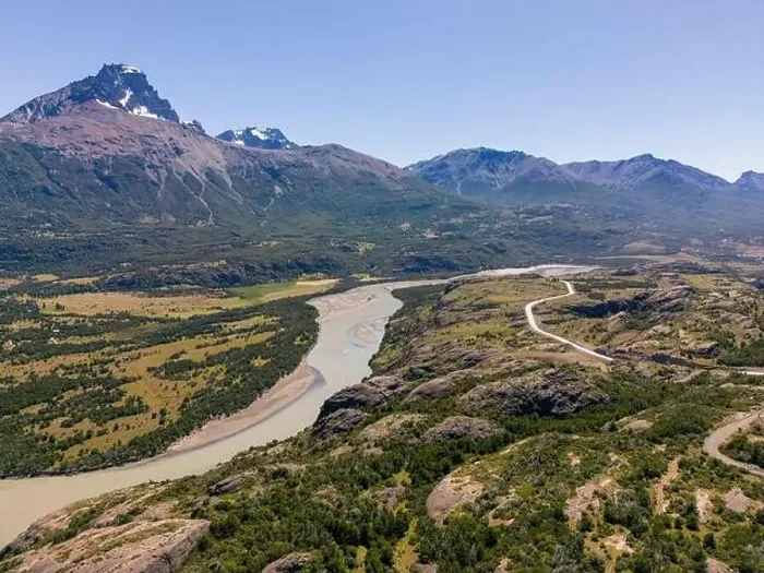 Framed Print : View from the viewpoint Mirador Rio Ibañez at the Carretera Austral in Patagonia, Chile Framed Print : View from the viewpoint Mirador Rio Ibañez at the Carretera Austral in Patagonia, Chile