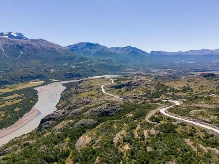 Framed Print : View from the viewpoint Mirador Rio Ibañez at the Carretera Austral in Patagonia, Chile Framed Print : View from the viewpoint Mirador Rio Ibañez at the Carretera Austral in Patagonia, Chile