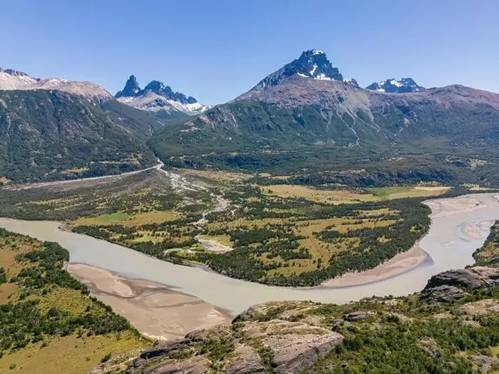 Framed Print : View from the viewpoint Mirador Rio Ibañez at the Carretera Austral in Patagonia, Chile Framed Print : View from the viewpoint Mirador Rio Ibañez at the Carretera Austral in Patagonia, Chile