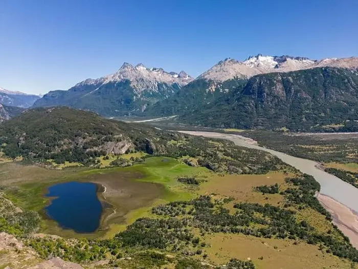 Framed Print : View from the viewpoint Mirador Rio Ibañez at the Carretera Austral in Patagonia, Chile Framed Print : View from the viewpoint Mirador Rio Ibañez at the Carretera Austral in Patagonia, Chile