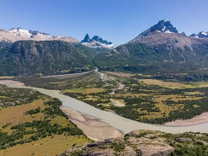 Framed Print : View from the viewpoint Mirador Rio Ibañez at the Carretera Austral in Patagonia, Chile Framed Print : View from the viewpoint Mirador Rio Ibañez at the Carretera Austral in Patagonia, Chile