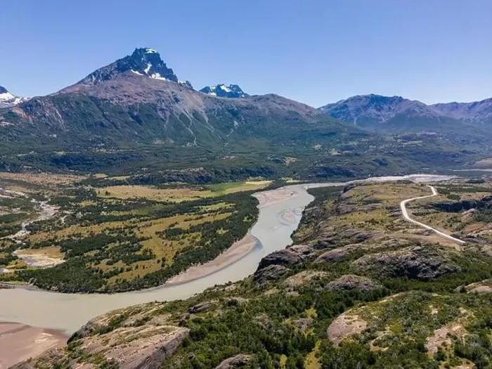 Framed Print : View from the viewpoint Mirador Rio Ibañez at the Carretera Austral in Patagonia, Chile Framed Print : View from the viewpoint Mirador Rio Ibañez at the Carretera Austral in Patagonia, Chile