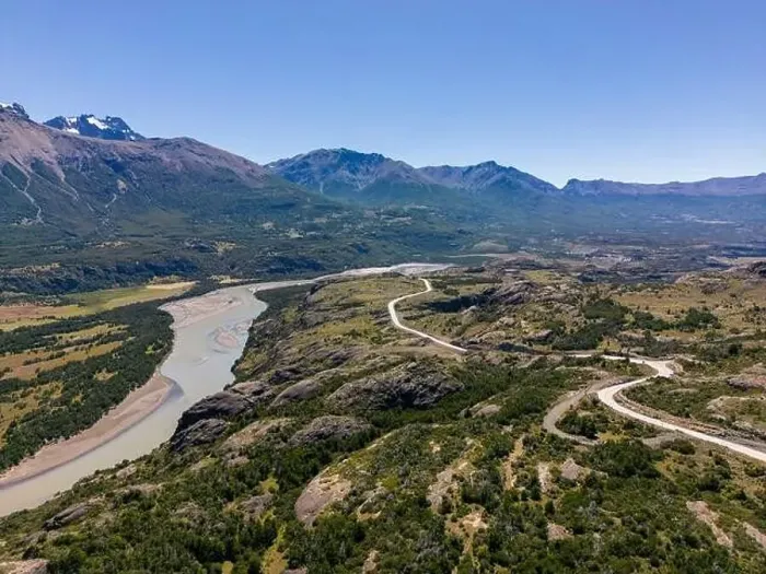 Framed Print : View from the viewpoint Mirador Rio Ibañez at the Carretera Austral in Patagonia, Chile Framed Print : View from the viewpoint Mirador Rio Ibañez at the Carretera Austral in Patagonia, Chile