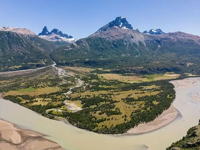Framed Print : View from the viewpoint Mirador Rio Ibañez at the Carretera Austral in Patagonia, Chile Framed Print : View from the viewpoint Mirador Rio Ibañez at the Carretera Austral in Patagonia, Chile