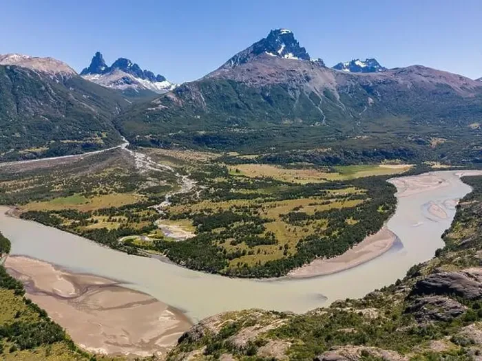 Framed Print : View from the viewpoint Mirador Rio Ibañez at the Carretera Austral in Patagonia, Chile Framed Print : View from the viewpoint Mirador Rio Ibañez at the Carretera Austral in Patagonia, Chile