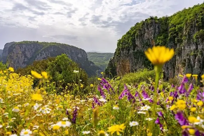 Framed Print : View of the Vikos Gorge, the deepest gorge in Europe, Epirus, Greece Framed Print : View of the Vikos Gorge, the deepest gorge in Europe, Epirus, Greece