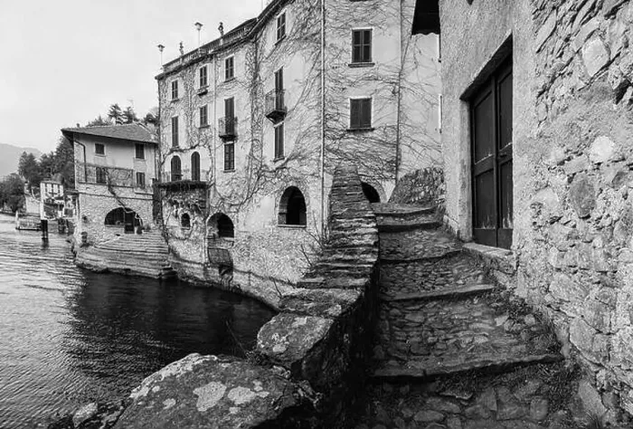 Framed Print : View of the village of Nesso on Lake Como Framed Print : View of the village of Nesso on Lake Como