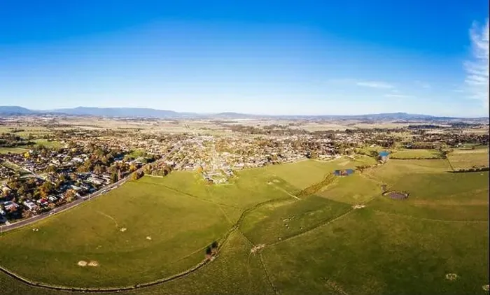 Framed Print : View Over Yarra Glen in Australia Framed Print : View Over Yarra Glen in Australia