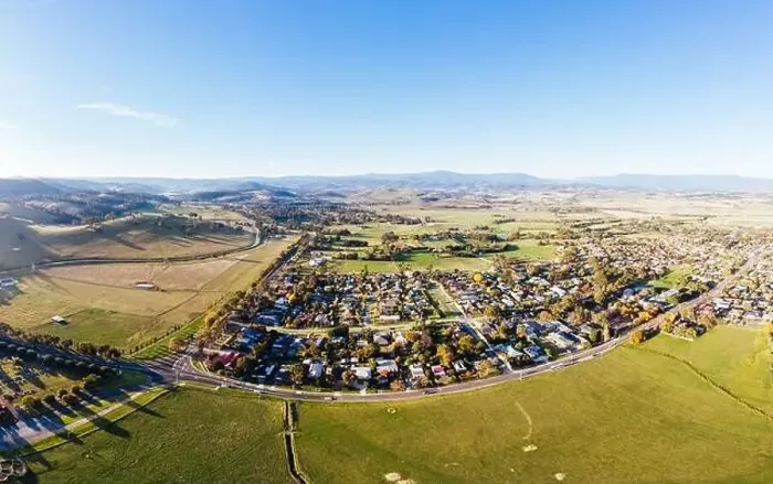 Framed Print : View Over Yarra Glen in Australia Framed Print : View Over Yarra Glen in Australia