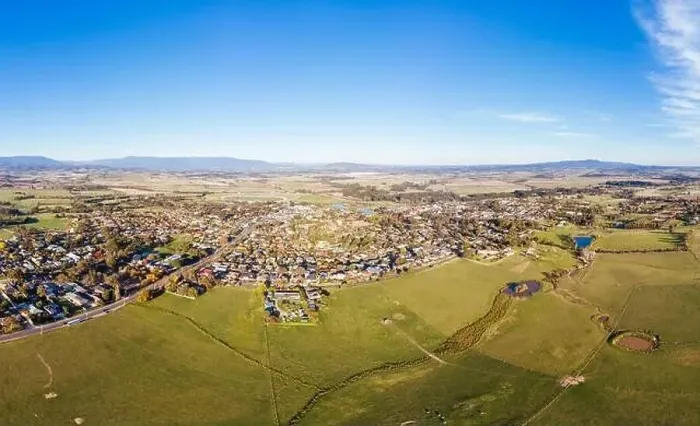 Framed Print : View Over Yarra Glen in Australia Framed Print : View Over Yarra Glen in Australia