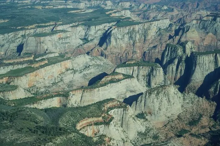 Framed Print : View of Zion National Park from above Framed Print : View of Zion National Park from above