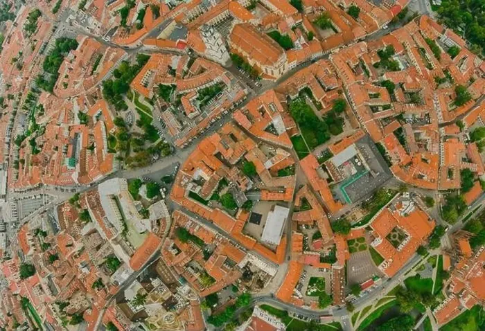 Framed Print : Vilnius Old town, the historic center of Lithuania, European city. 360 VR panorama