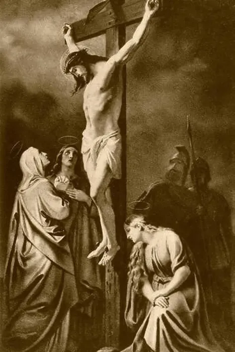 Framed Print : Vintage 1600s sketch of jesus christ crucifixion, india, asia Framed Print : Vintage 1600s sketch of jesus christ crucifixion, india, asia