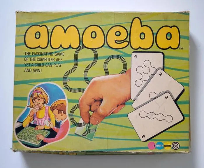Framed Print : Vintage Amoeba Card Game Framed Print : Vintage Amoeba Card Game