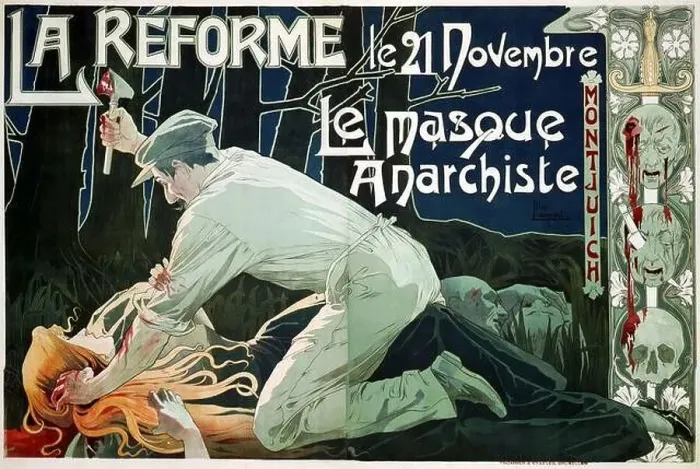 Framed Print : Vintage Art Nouveau by Henri Privat-Livemont - La Reforme Framed Print : Vintage Art Nouveau by Henri Privat-Livemont - La Reforme