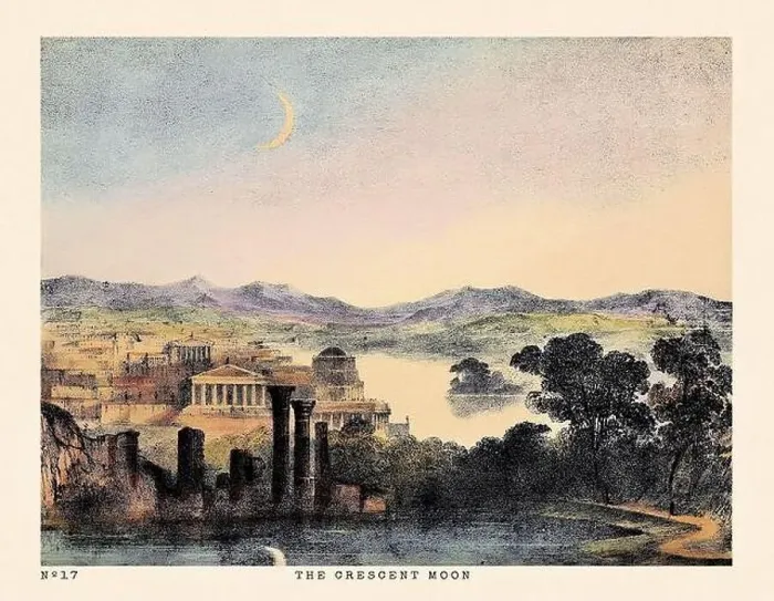 Framed Print : Vintage Astronomical Phenomena Scene Illustration. Published in a 19th-century astronomy book in London around 1840 Framed Print : Vintage Astronomical Phenomena Scene Illustration. Published in a 19th-century astronomy book in London around 1840