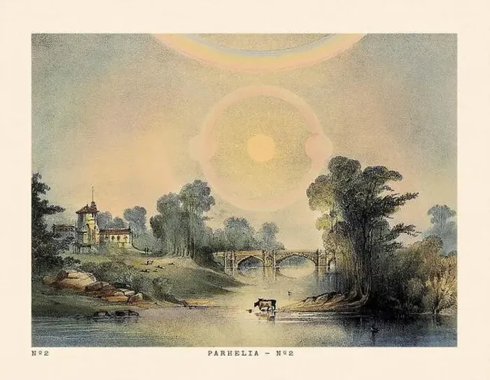 Framed Print : Vintage Astronomical Phenomena Scene Illustration. Published in a 19th-century astronomy book in London around 1840 Framed Print : Vintage Astronomical Phenomena Scene Illustration. Published in a 19th-century astronomy book in London around 1840