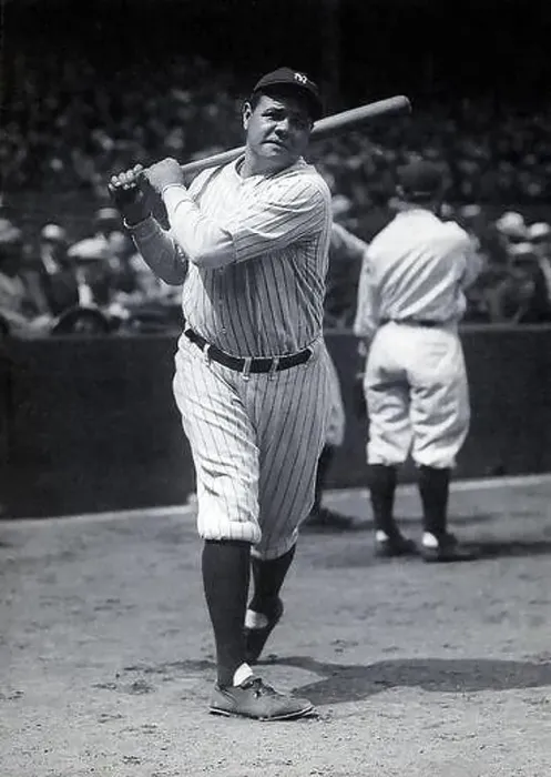 Framed Print : Vintage black and white photo of Babe Ruth Framed Print : Vintage black and white photo of Babe Ruth