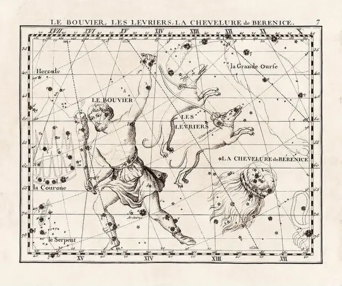 Framed Print : Vintage constellation illustration from the early 18th century Framed Print : Vintage constellation illustration from the early 18th century