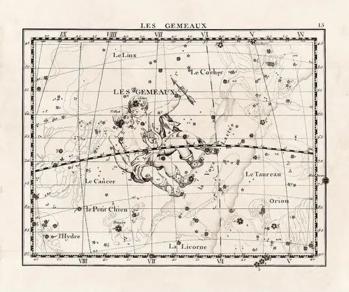 Framed Print : Vintage constellation illustration from the early 18th century Framed Print : Vintage constellation illustration from the early 18th century