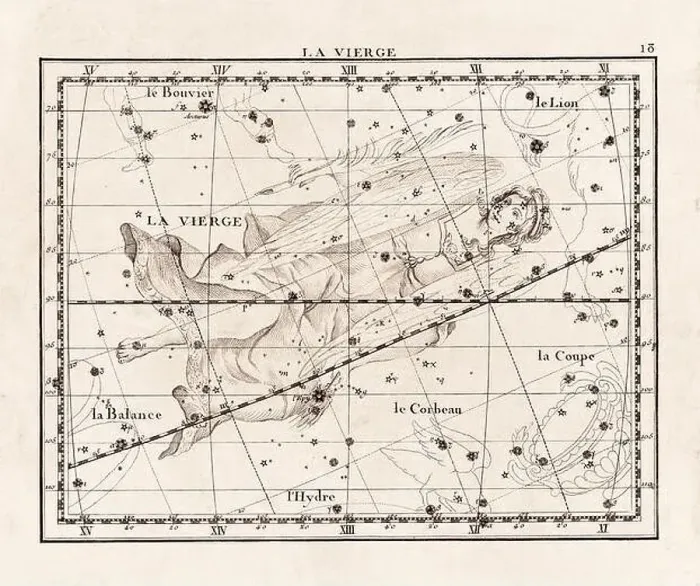 Framed Print : Vintage constellation illustration from the early 18th century Framed Print : Vintage constellation illustration from the early 18th century