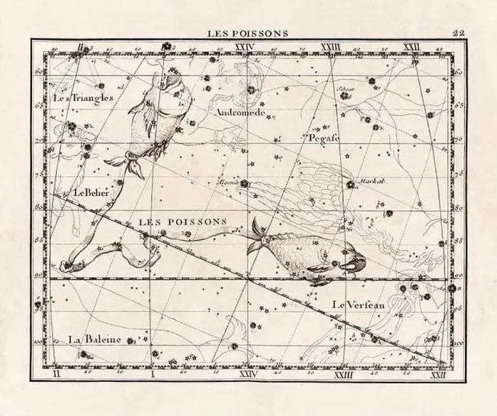 Framed Print : Vintage constellation illustration from the early 18th century Framed Print : Vintage constellation illustration from the early 18th century