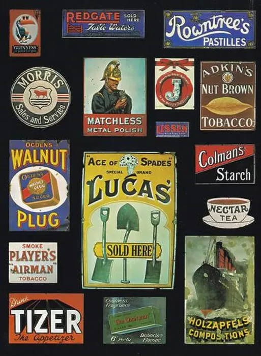 Framed Print : Vintage Enamel Signs of 1900s Framed Print : Vintage Enamel Signs of 1900s