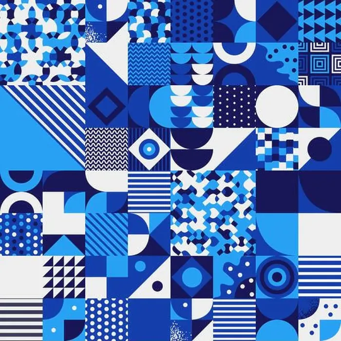 Framed Print : Vintage retro bauhaus design vector seamless pattern Framed Print : Vintage retro bauhaus design vector seamless pattern