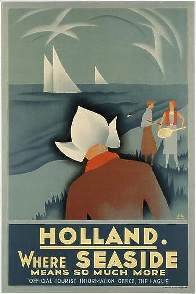 Vintage Travel Poster - Holland. Where seaside means so much more