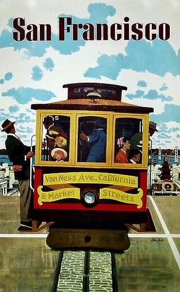Vintage travel poster - San Francisco
