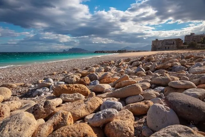 Framed Print : Virgin Mary Beach (Vergine Maria Beach), Sicily, Italy. Landscape image of beautiful Virgin Mary Beach located near Palermo, Sicily at sunny day Framed Print : Virgin Mary Beach (Vergine Maria Beach), Sicily, Italy. Landscape image of beautiful Virgin Mary Beach located near Palermo, Sicily at sunny day