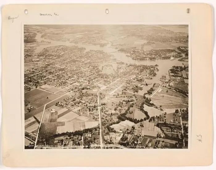 Framed Print : Virginia - Hampton & Hampton Roads, Aerial Photograph Framed Print : Virginia - Hampton & Hampton Roads, Aerial Photograph