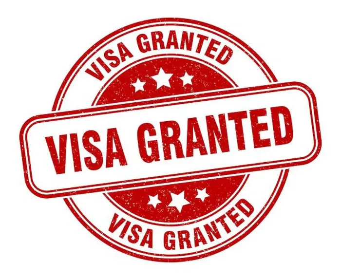 Framed Print : visa granted stamp. visa granted sign. round grunge label Framed Print : visa granted stamp. visa granted sign. round grunge label