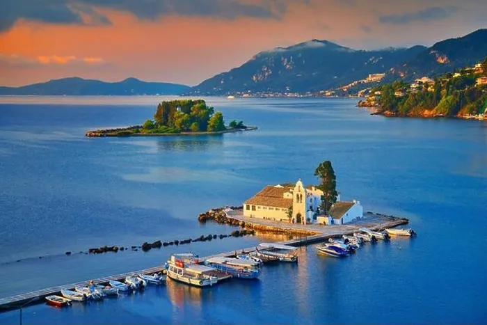 Framed Print : Vlacherna Monastery, Mouse Island near Kerkyra, Corfu, Ionian Islands, Greece Framed Print : Vlacherna Monastery, Mouse Island near Kerkyra, Corfu, Ionian Islands, Greece