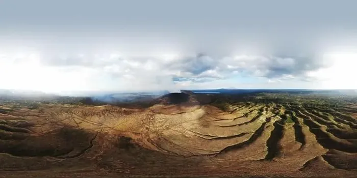 Framed Print : Volcano Masaya valley in Nicaragua 360 panorama view. VR photo of volcano with smoke Framed Print : Volcano Masaya valley in Nicaragua 360 panorama view. VR photo of volcano with smoke