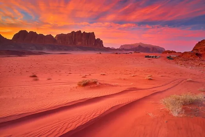 Framed Print : Wadi Rum Desert at sunset, Jordan Framed Print : Wadi Rum Desert at sunset, Jordan
