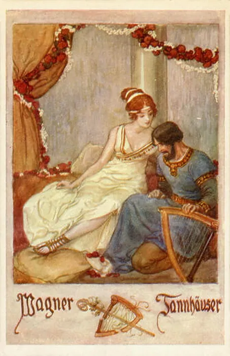 Framed Print : WAGNER - TANNHAUSER Poster / Cover of score. German composer & author, 1813-1883 Framed Print : WAGNER - TANNHAUSER Poster / Cover of score. German composer & author, 1813-1883