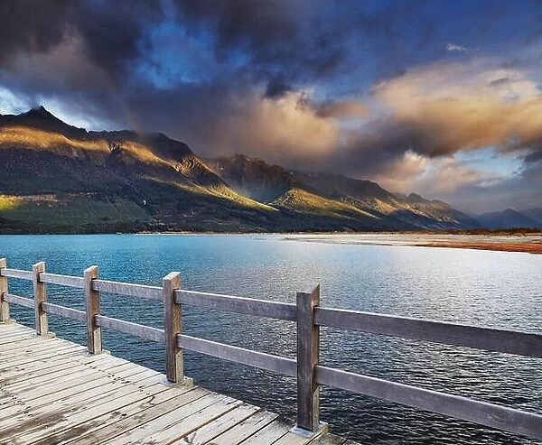 Wakatipu Lake at sunrise, Glenorchy, New Zealand
